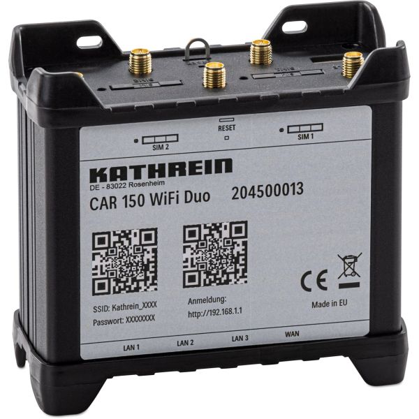 Routerset Kathrein CAR 160 WiFi Duo 5G MIMO, schwarz