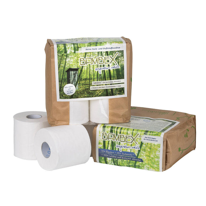 Bambex® Premium Toilettenpapier 4 Rollen