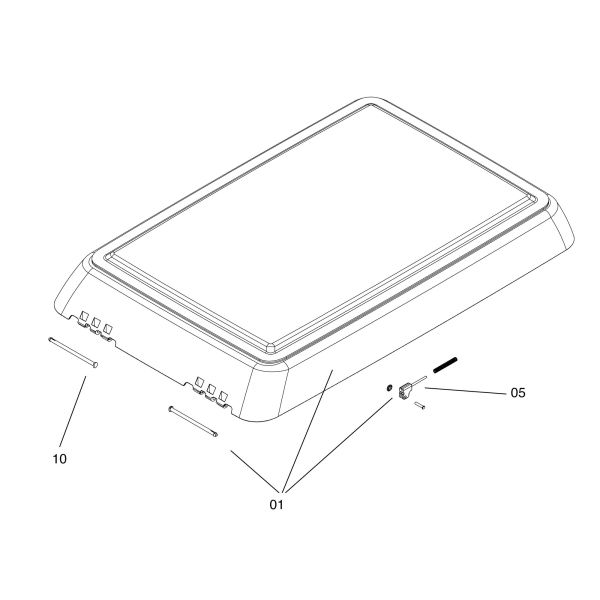 Glasrahmen komplett für Midi-Heki Style