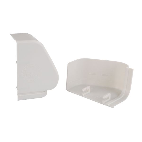 Lagerdeckelkappen (Paar) alu/grau für Rastrollo 2000