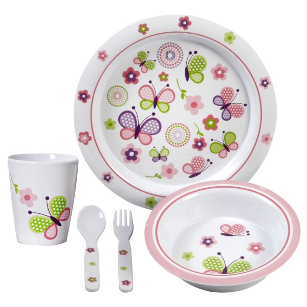 Geschirr-Set Butterfly, 5-teilig