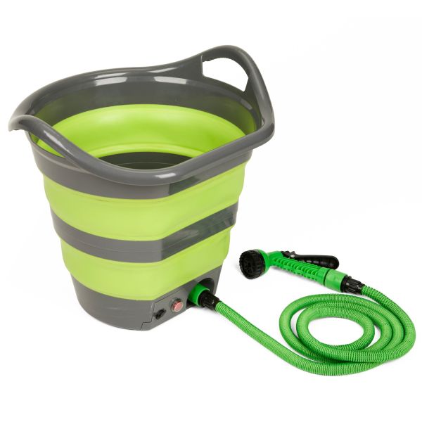 Falteimer mit Waschbrause, Mobildusche Akku Plus 17 Liter