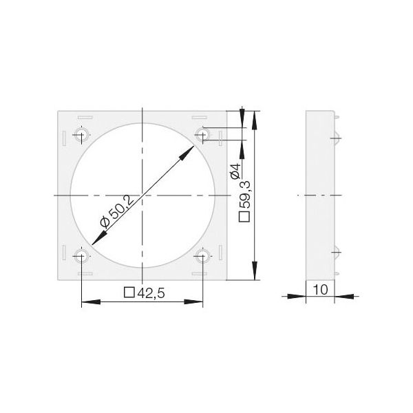 Aufbau Distanzring braun, SB-verpackt