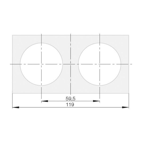 Rahmen 2-fach chrom glänzend, SB-verpackt