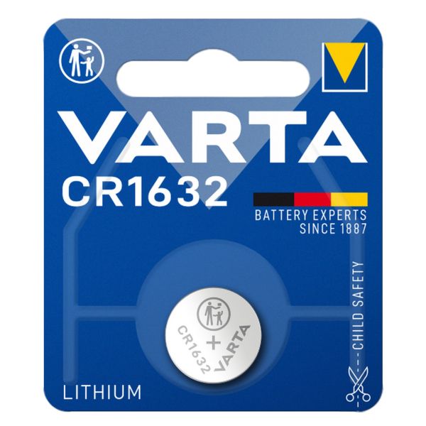 VARTA Hightech-Lithium-Knopfzelle, Lithium Coin CR1632