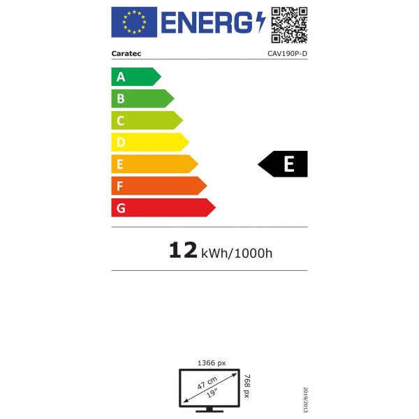 TV Caratec Vision CAV190P-D, 12 Volt