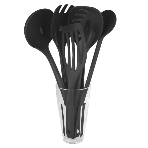 Küchenhelfer Set, 6-teilig, schwarz