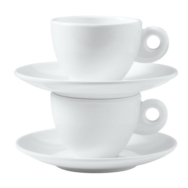 Geschirrserie Highline Edelweiß Espresso-Set, 2 Stück