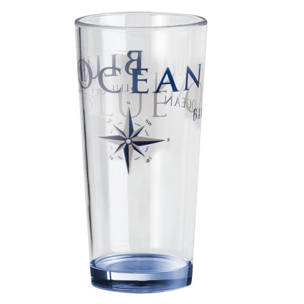 Geschirrserie Blue Ocean Trinkglas 400 ml, 2er-Set