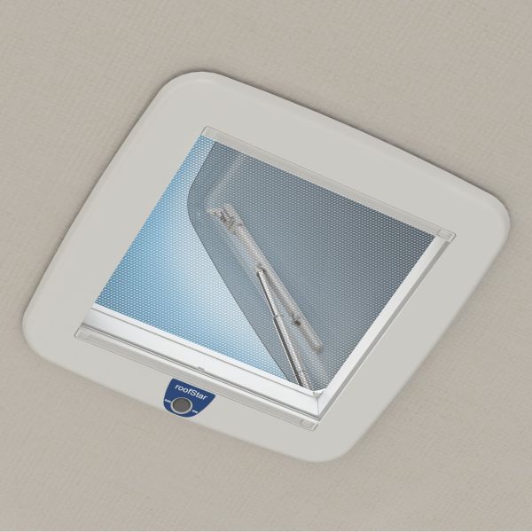 Dachhaube roofSTAR 7 mit LED Motorisierung und Zwangsbelüftung