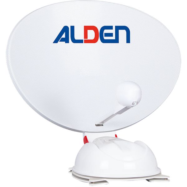 Sat-Anlage Alden AS4 80 Skew / GPS Ultrawhite inkl. S.S.C. HD-Steuermodul und TV Smartwide 24"