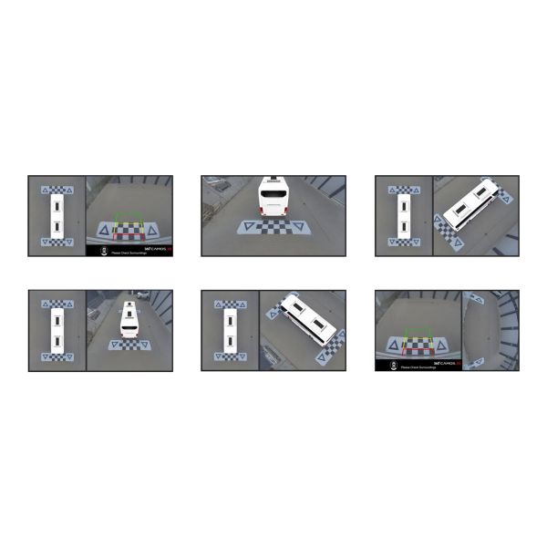 Rückfahrvideosystem Camos 360° 3D ohne Monitor