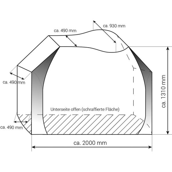 Schutzhülle Universal Zwoo für Fahrradträger bis zu 3 Fahrräder