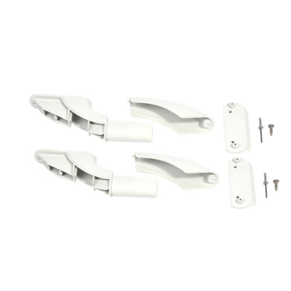 Endstück weiß für Roof-Rack, 2er Satz komplett