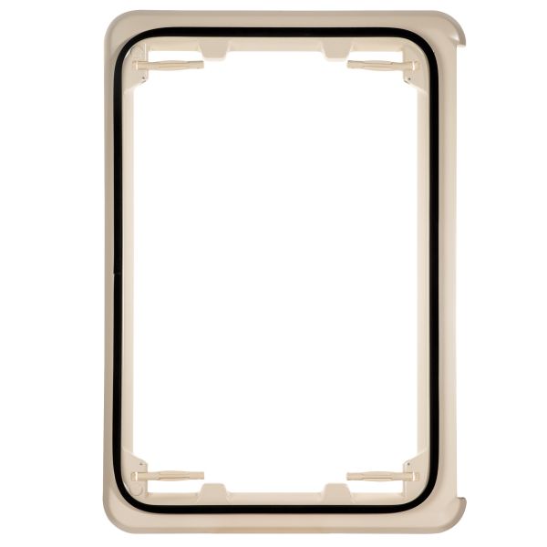 Glasrahmen ohne Anbauteile elfenbein, für Heki 1 inkl. Klappgestänge