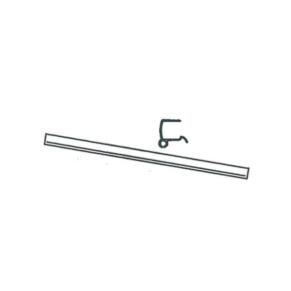 Einzugskeder 3 m x 5 mm für Frontblende, eingefasst