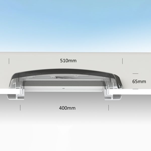Dachhaube roofSTAR 7 mit LED ohne Zwangsbelüftung