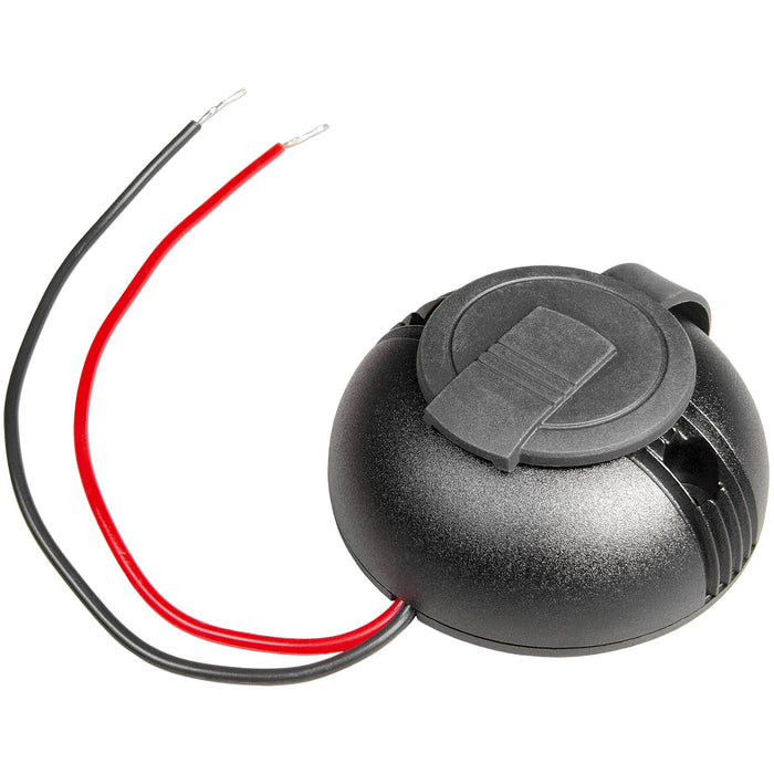 PROCAR Aufbau-Doppelsteckdose USB-C/USB-A rund mit Deckel