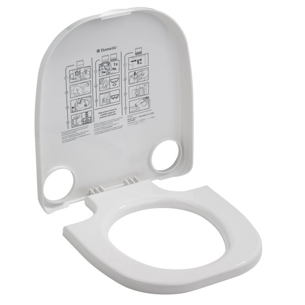 Toilettendeckel mit Sitz weiß für Toilette 970er Serie