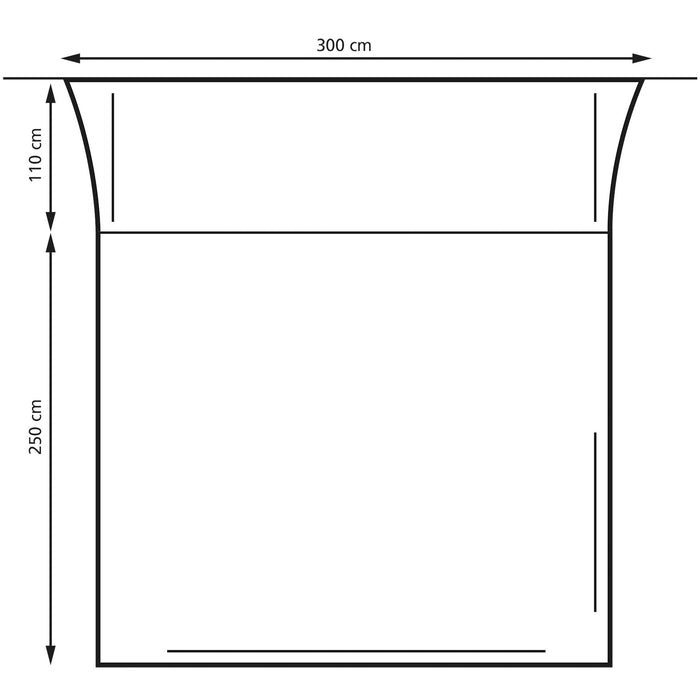 Busvorzelt San Marino Air Anbauhöhe 180 - 210 cm