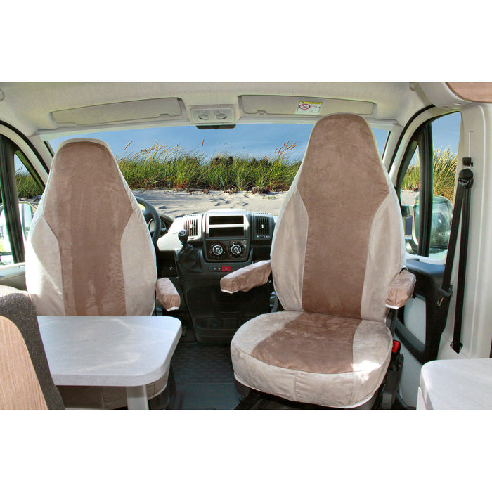 Schonbezug für Originalsitz Fiat Ducato ab Bj. 2006/07, beige / sand