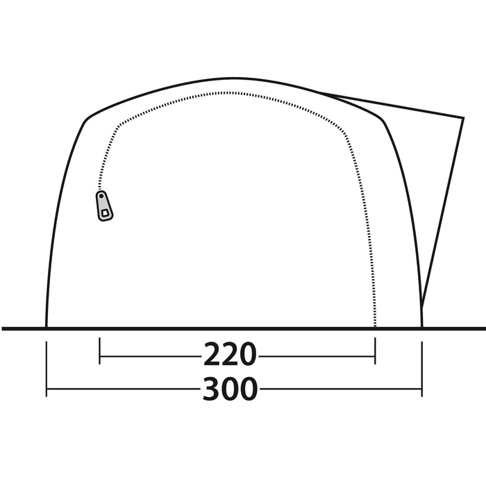 Tunnelzelt Springwood 300 x 200 x 480 cm