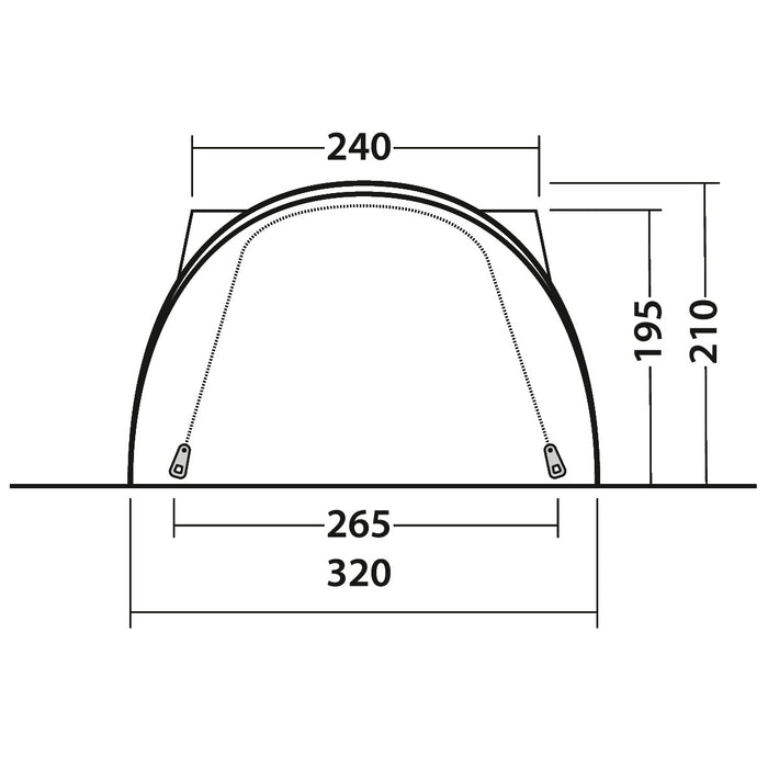 Buszelt Lakecrest 320 x 210 x 160 cm