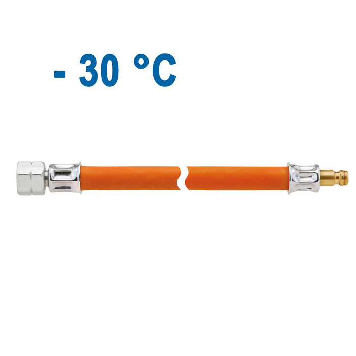 Mitteldruck-Schlauchleitung 800 mm, 1/4 Zoll links, SB-verpackt