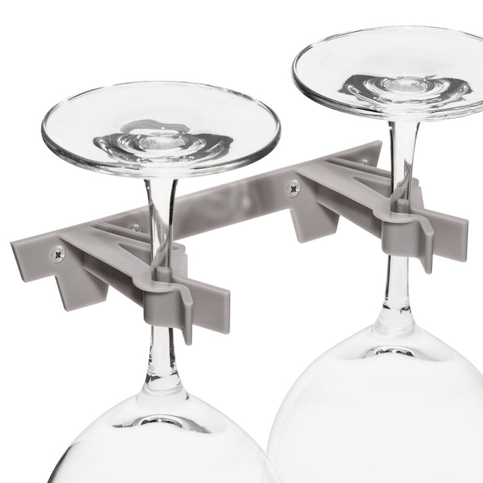 Mega-Klipp Doppelhalter Standard, 2er Set grau