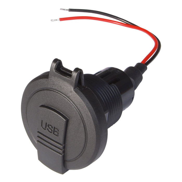 PROCAR Power USB-C/A Doppelsteckdose mit Deckel IP 54 ohne Montageplatte