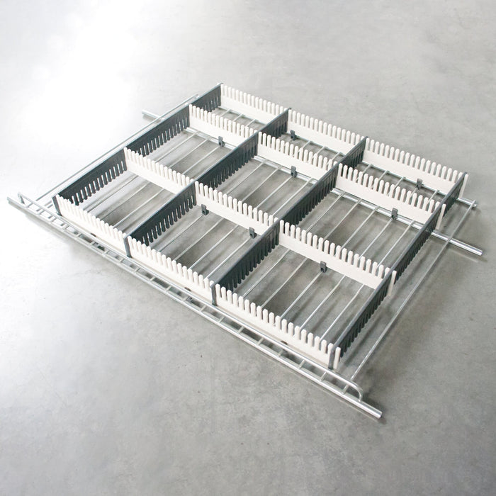 Stauleiste für Kühlschränke 8er-Set, hellgrau, dunkelgrau