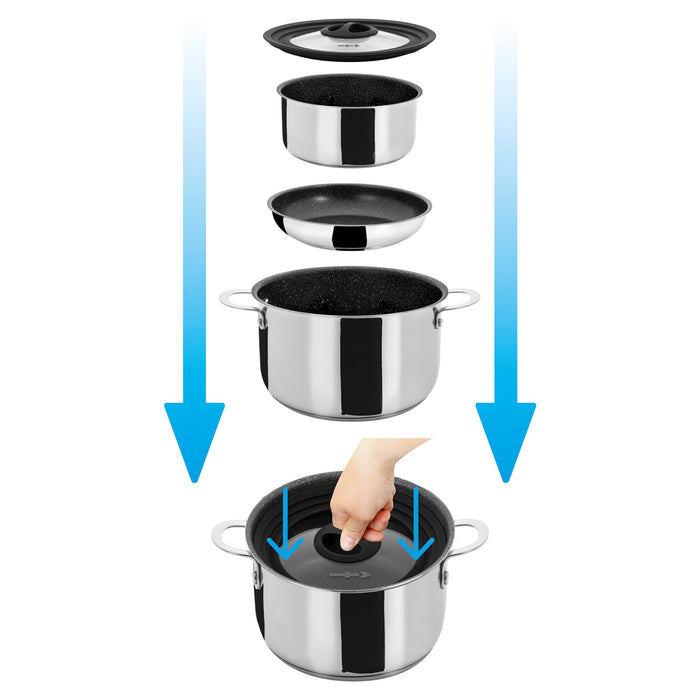 Kochtopfset Academy NG 5+1 Edelstahl