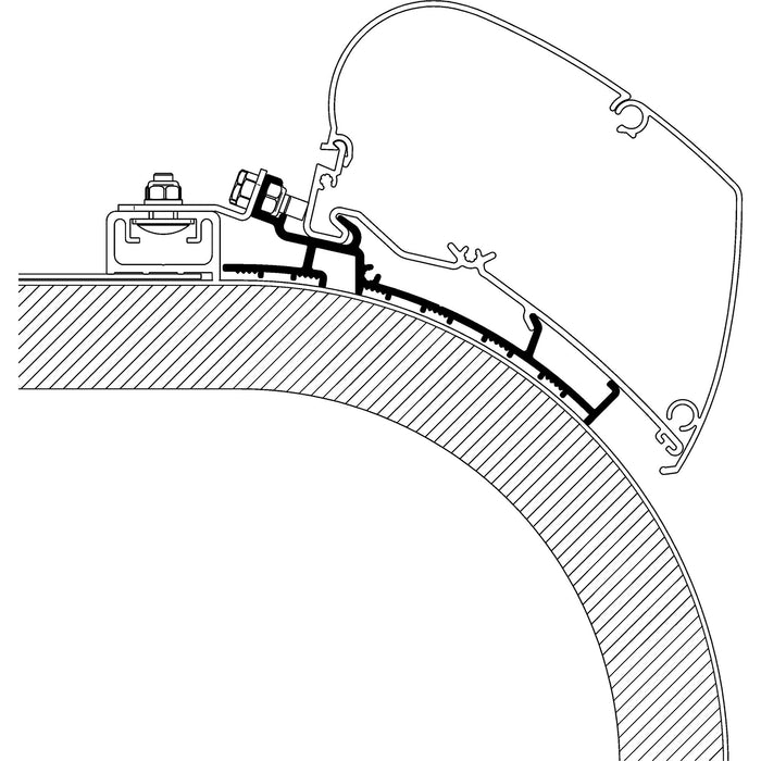 Adapter für Rapido Distinction zu TO Serie 6 und 9, Länge 4,5 m