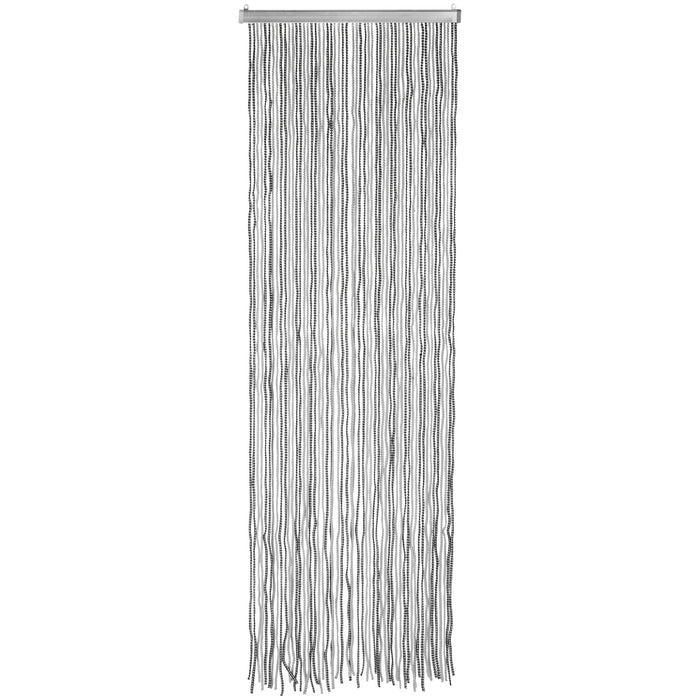 Türvorhang Korda 100 x 220 cm, anthrazit/silber