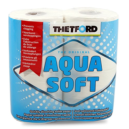 Thetford Aqua Soft Camping Toilettenpapier speziell für Campingtoiletten 96er Set