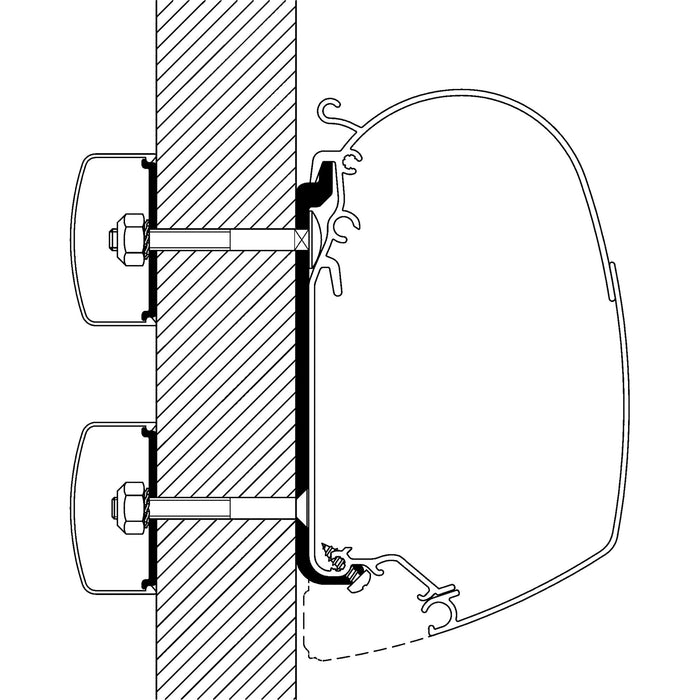 Flat-Adapter zu TO Serie 5 und 8, Länge 4,5 m