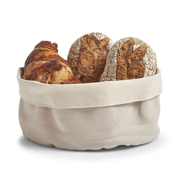 Brotbeutel rund 12 x 20 cm, beige