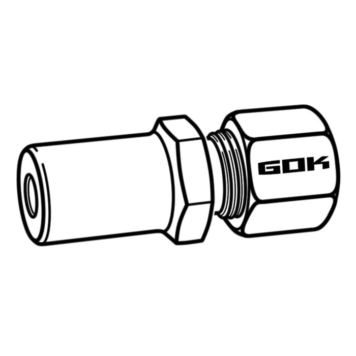 Reduziereinsatz gerade RST 10 x RVS 8 mm, SB-verpackt