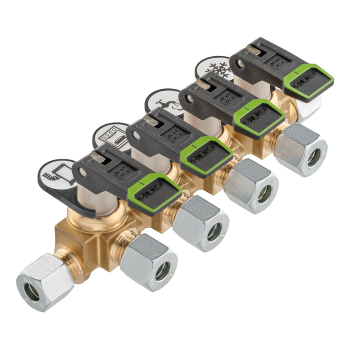 GOK Verteilerblock KSV-AB kurz 4 Abgänge, ø 8 mm