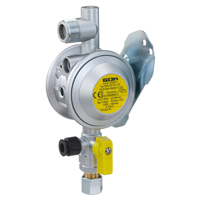 Niederdruckregler 1,5 kg/h 30 mbar, Typ EN61-DS