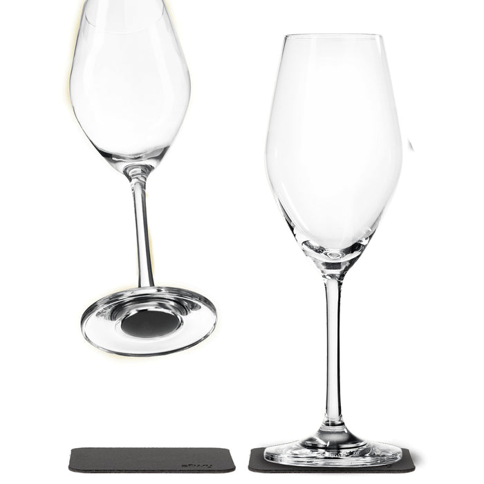 Magnet-Kristallgläser Champagnerglas 200 ml, 2er-Set