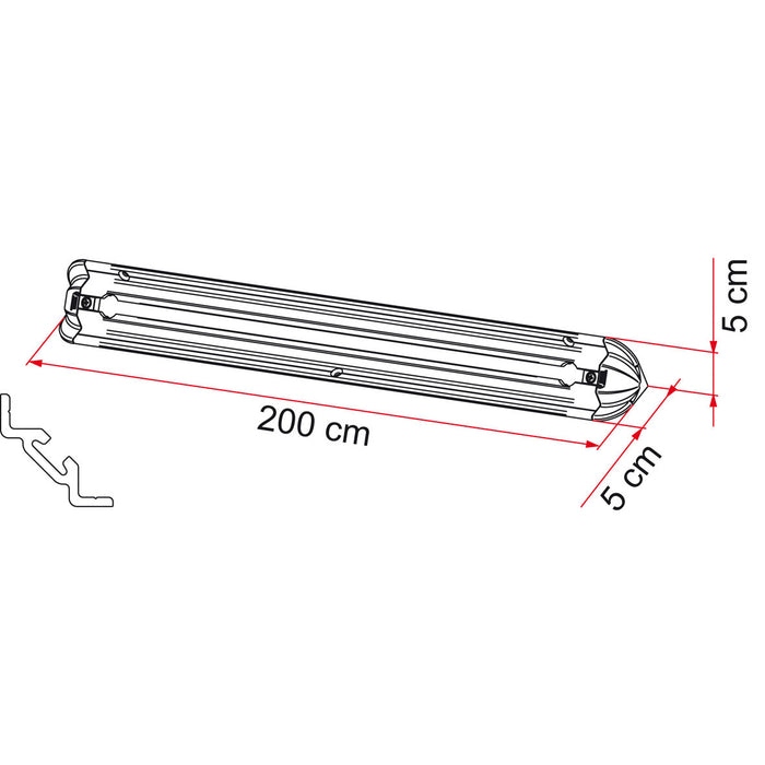 Garage Bars Corner Befestigungsschienen Heckgarage