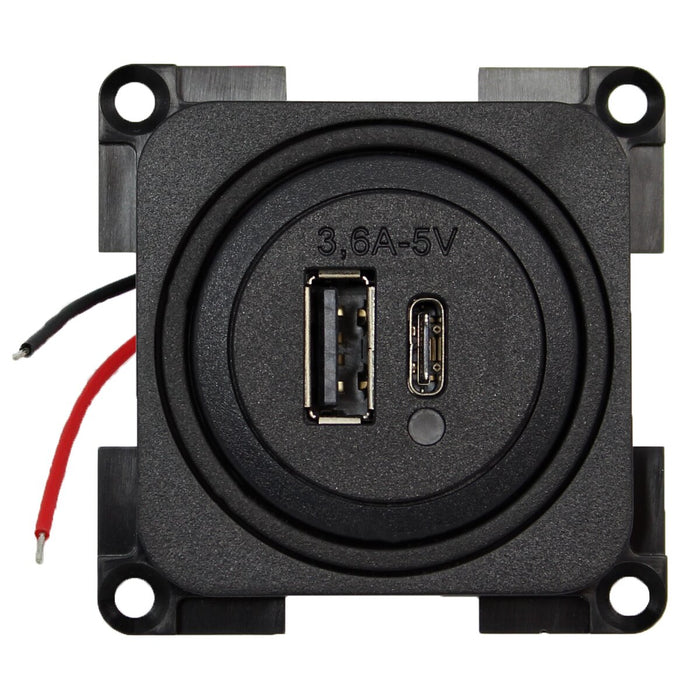 USB-Steckdose 2-fach, SB-verpackt