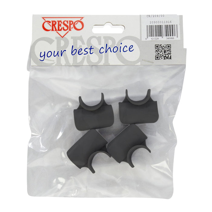 Clips für Fußauflage schwarz, 4 Stück