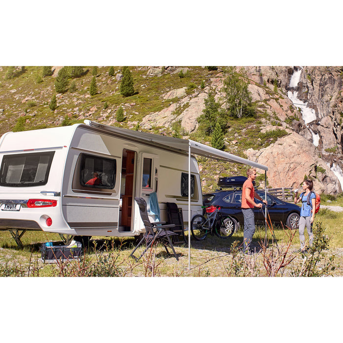 Markise TO 6300, 4 x 2,5 m, Gehäuse weiß, Mystic-Grau