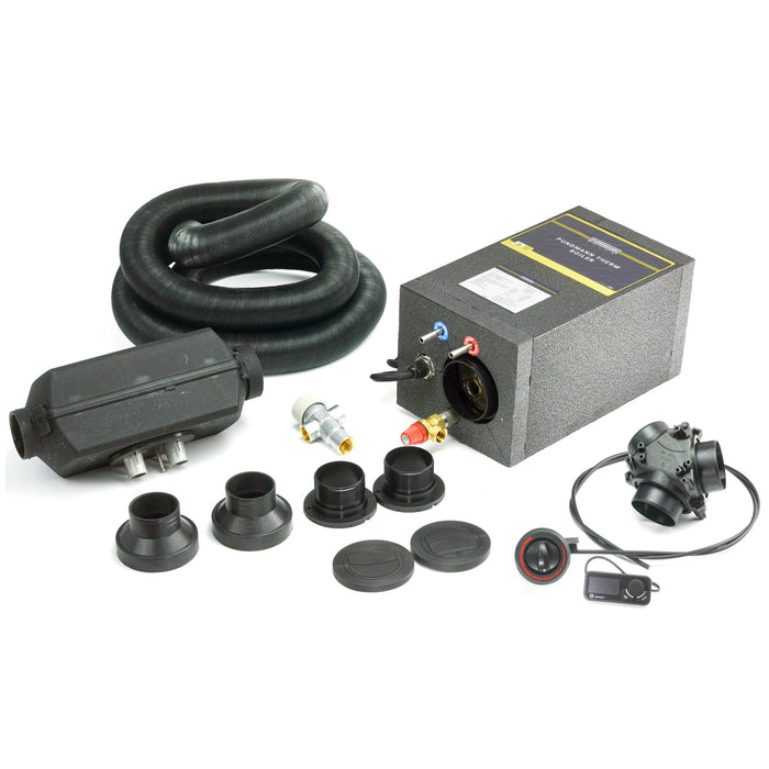 Warmduscher-Set mit 2 kW Standheizung PUNDMANN 6 Liter, 230 V, 500 W