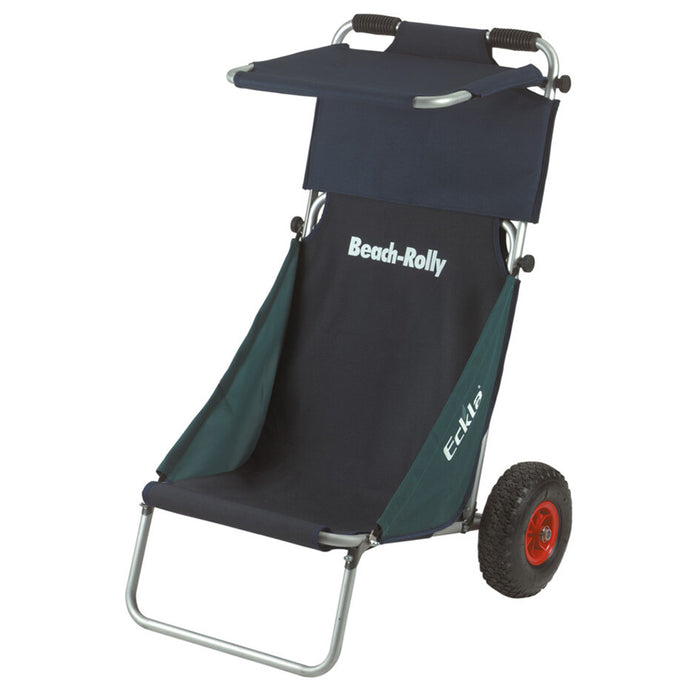 Beach Rolly mit Sonnendach, blau