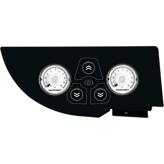 Goldschmitt-Luftfedersystem, 6"- Bälge, Zweikreis, inkl. Softtouchbedienteil für Fiat Ducato ab Bj. 2006/07 ohne elektrische Parkbremse
