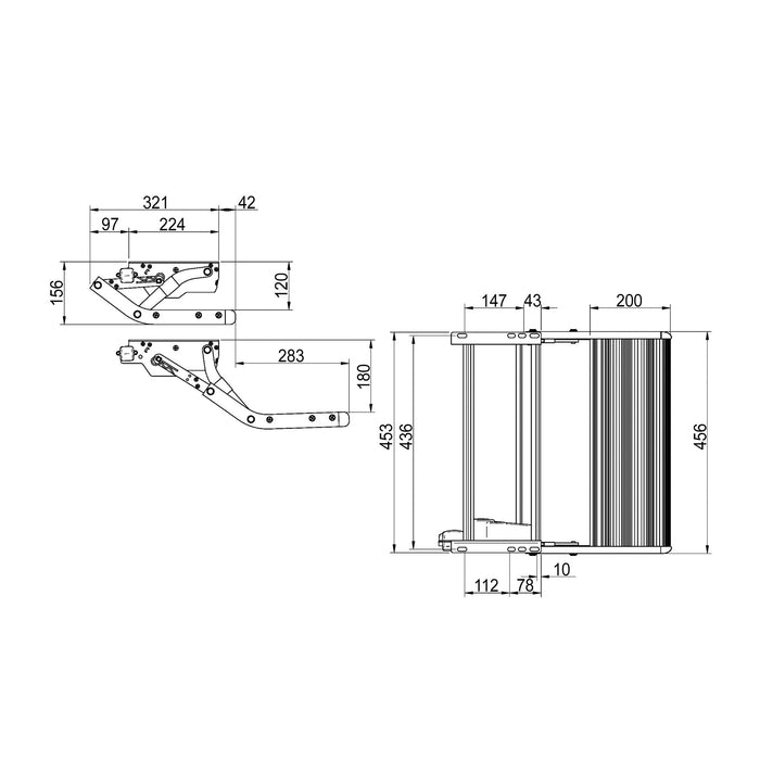 Thule Trittstufe V15 12V 460 Alu