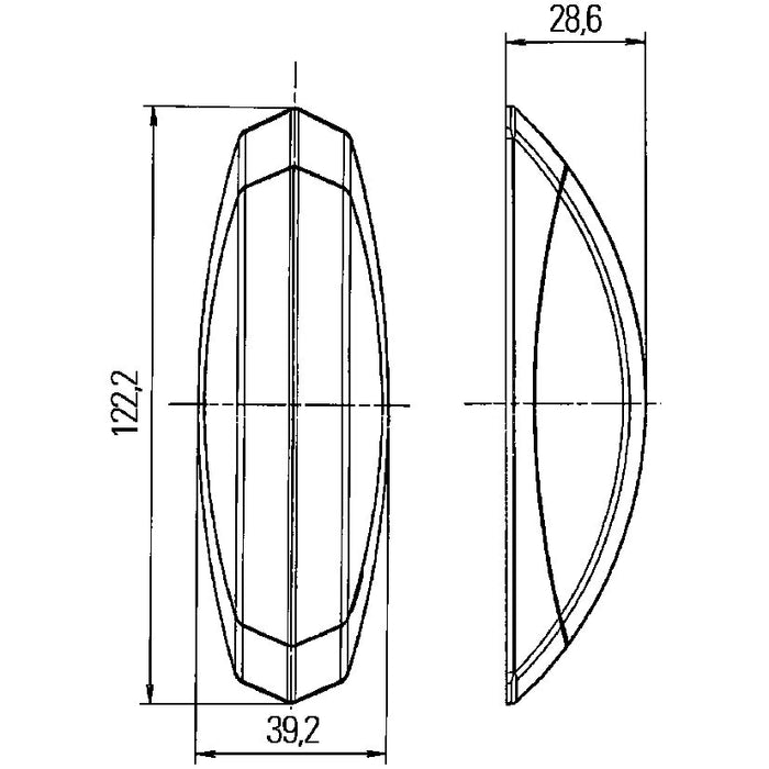 Umrissleuchte oval, rechts
